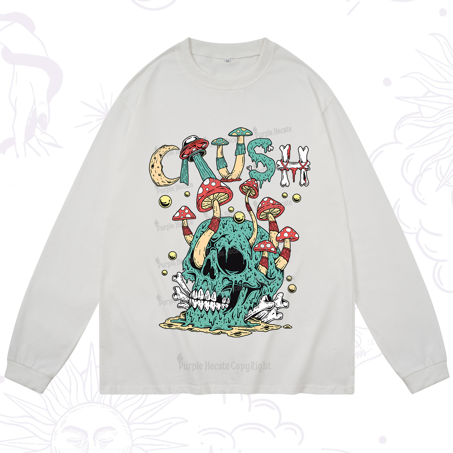 Purplehecate Crush Long Sleeve T-Shirt