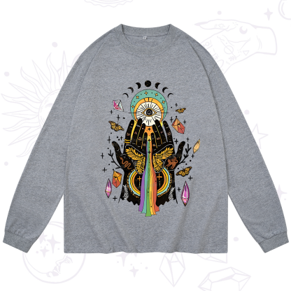 Purplehecate Mystical Witchy Hands Long Sleeve T-Shirt