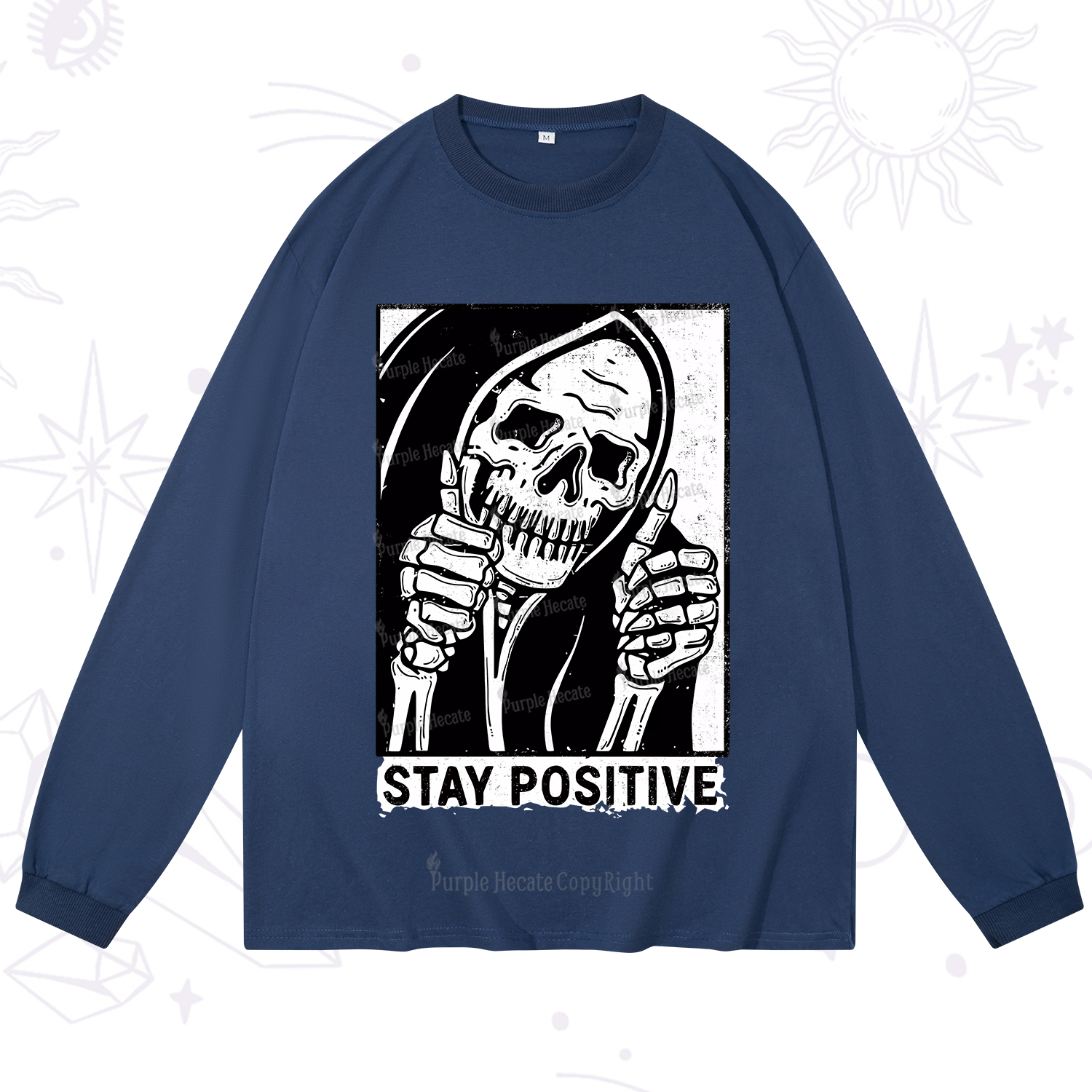 Purplehecate Stay Positive Long Sleeve T-Shirt