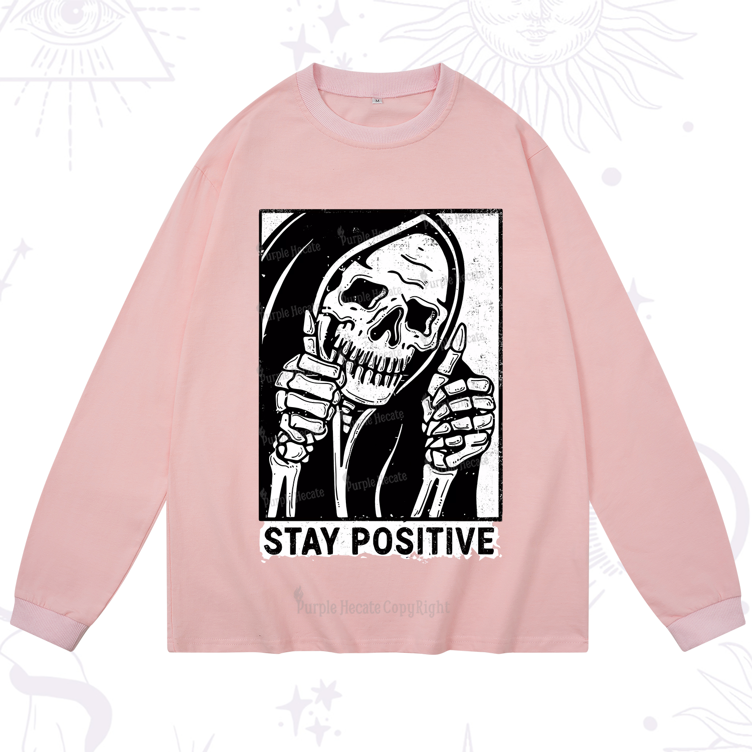 Purplehecate Stay Positive Long Sleeve T-Shirt