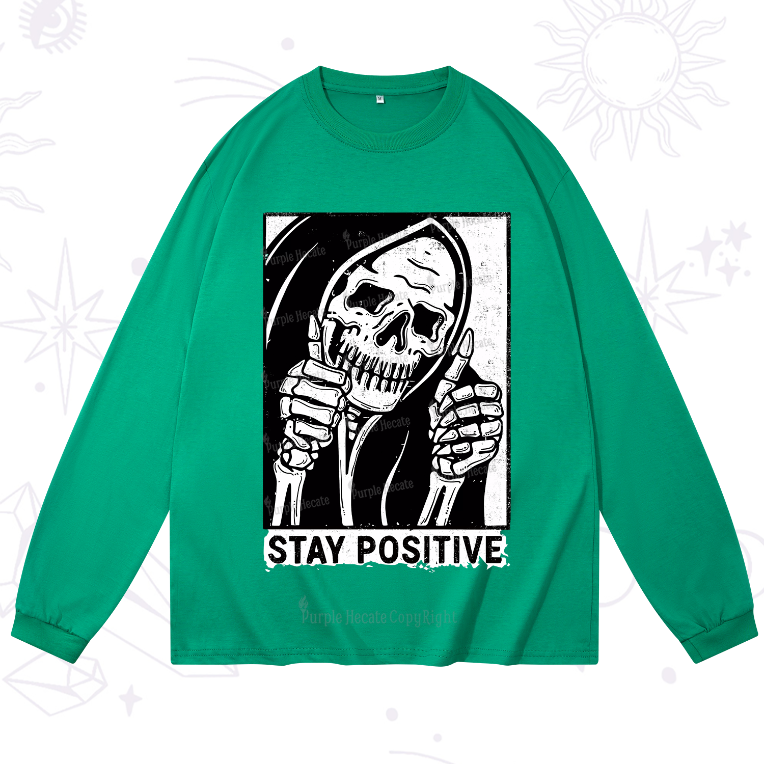 Purplehecate Stay Positive Long Sleeve T-Shirt