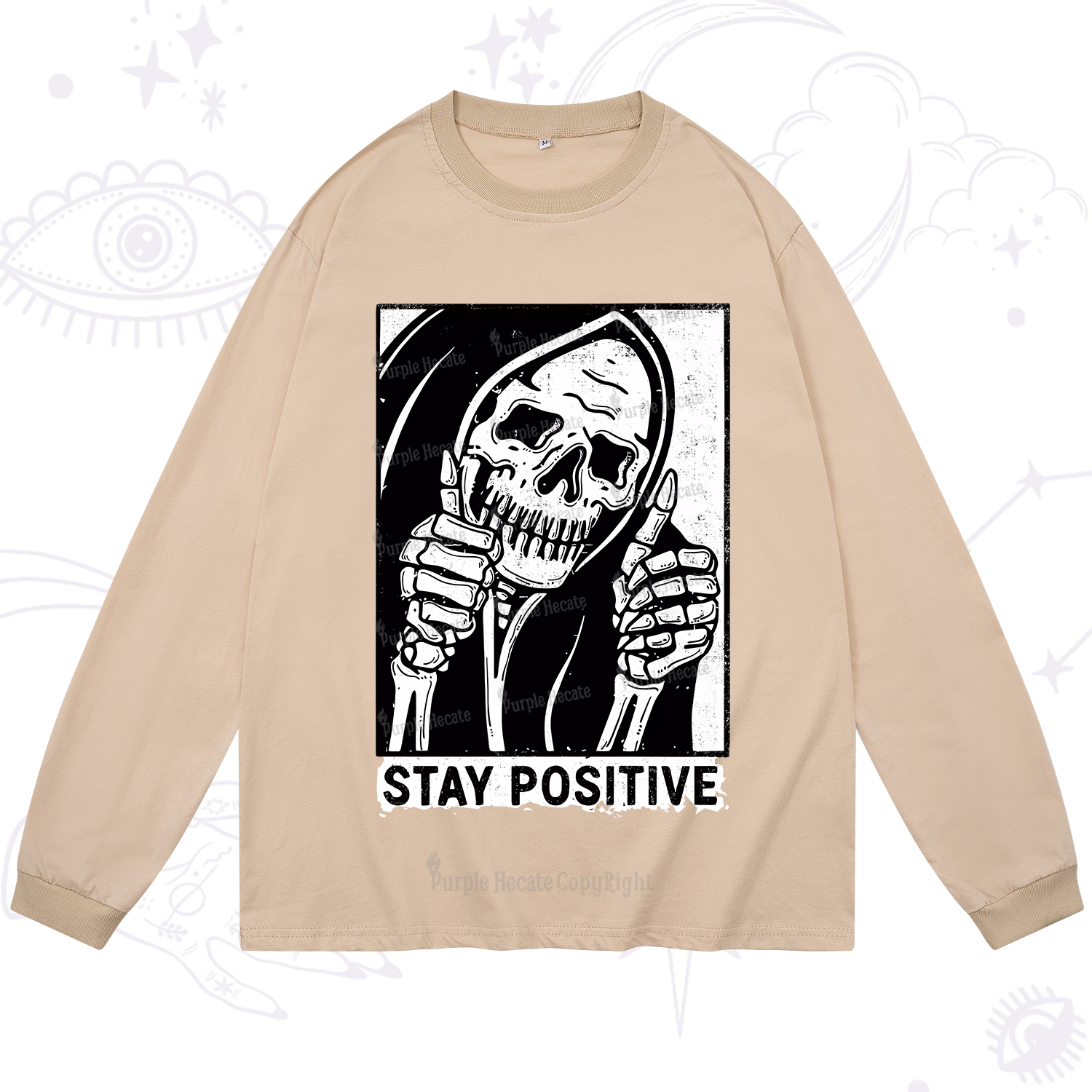 Purplehecate Stay Positive Long Sleeve T-Shirt