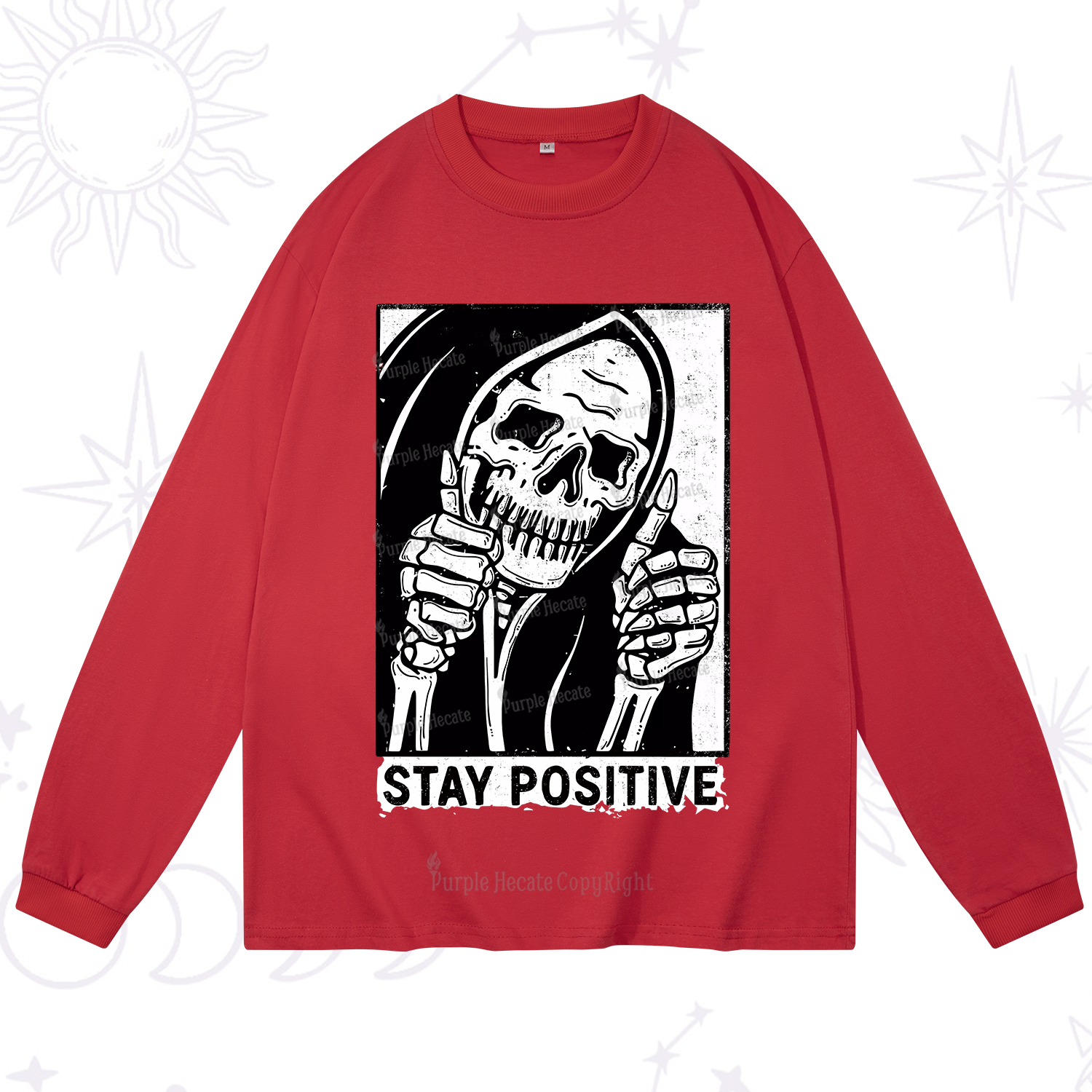Purplehecate Stay Positive Long Sleeve T-Shirt