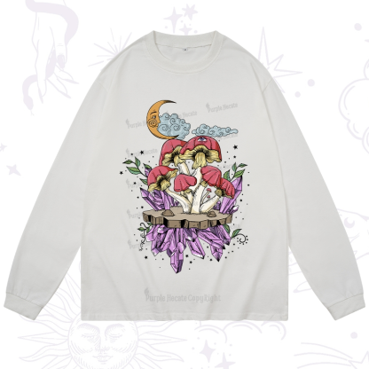 Purplehecate Fantasy Mushroom Long Sleeve T-Shirt