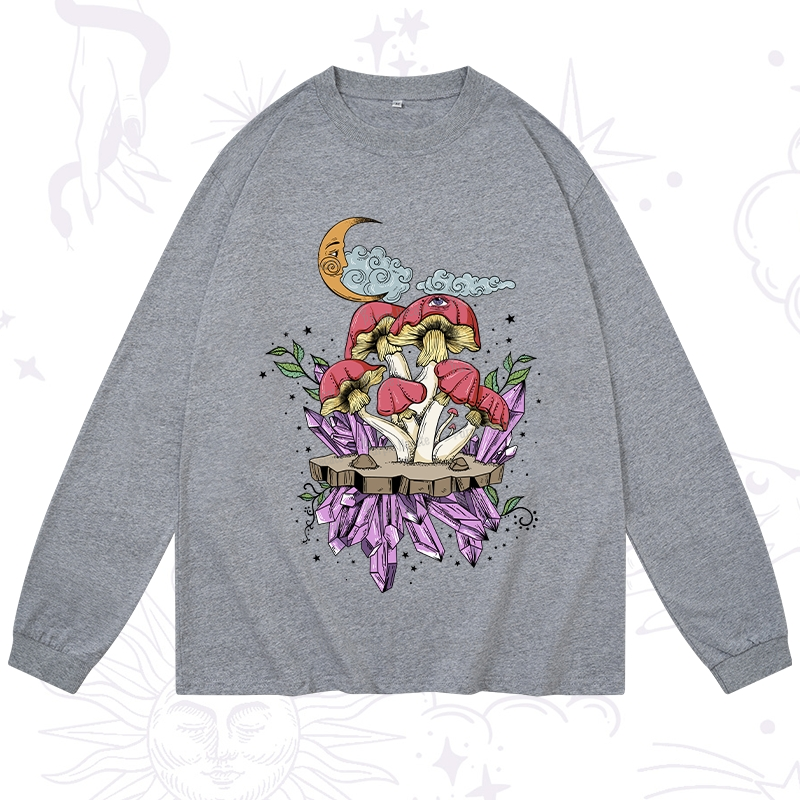 Purplehecate Fantasy Mushroom Long Sleeve T-Shirt
