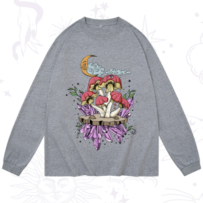 Purplehecate Fantasy Mushroom Long Sleeve T-Shirt