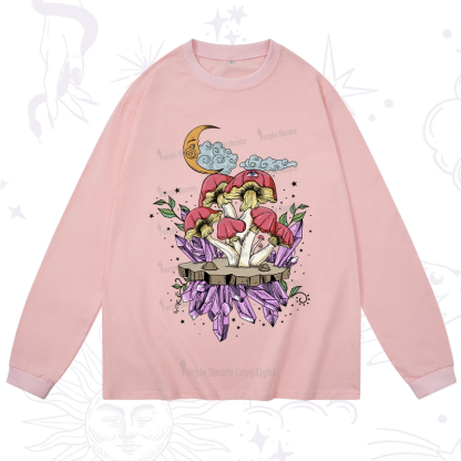 Purplehecate Fantasy Mushroom Long Sleeve T-Shirt
