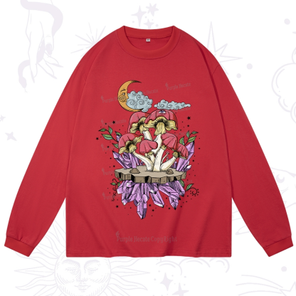 Purplehecate Fantasy Mushroom Long Sleeve T-Shirt