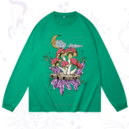 Purplehecate Fantasy Mushroom Long Sleeve T-Shirt