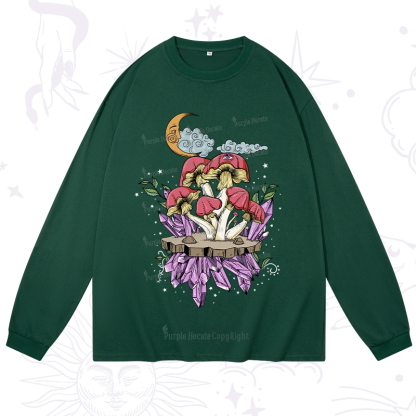 Purplehecate Fantasy Mushroom Long Sleeve T-Shirt