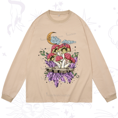 Purplehecate Fantasy Mushroom Long Sleeve T-Shirt