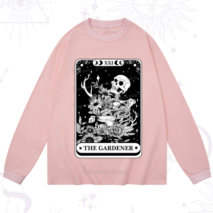 Purplehecate The Gardener Tarot Card Long Sleeve T-Shirt