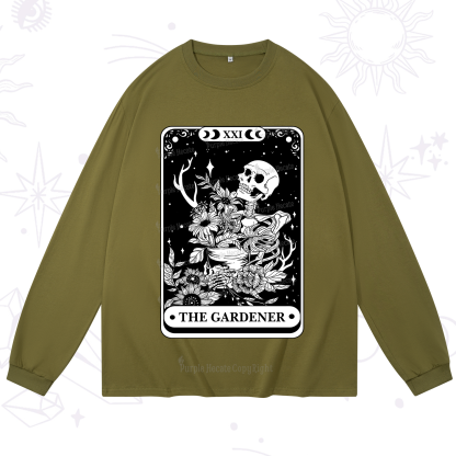 Purplehecate The Gardener Tarot Card Long Sleeve T-Shirt