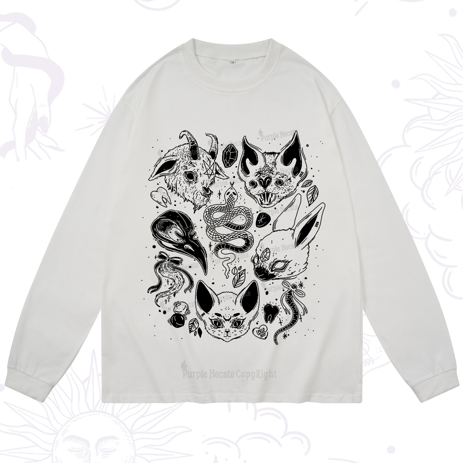 Purplehecate Familiar Spirits Long Sleeve T-Shirt