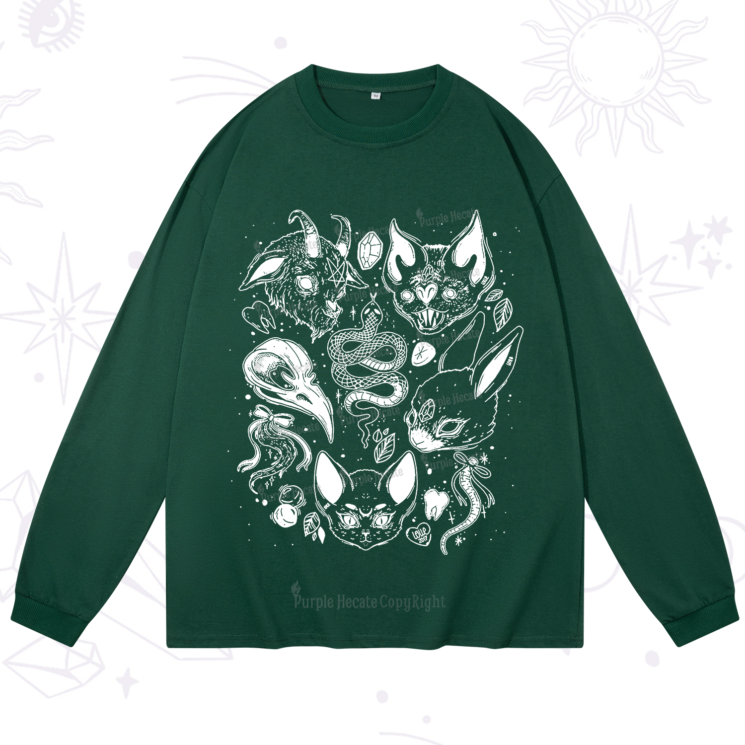 Purplehecate Familiar Spirits Long Sleeve T-Shirt