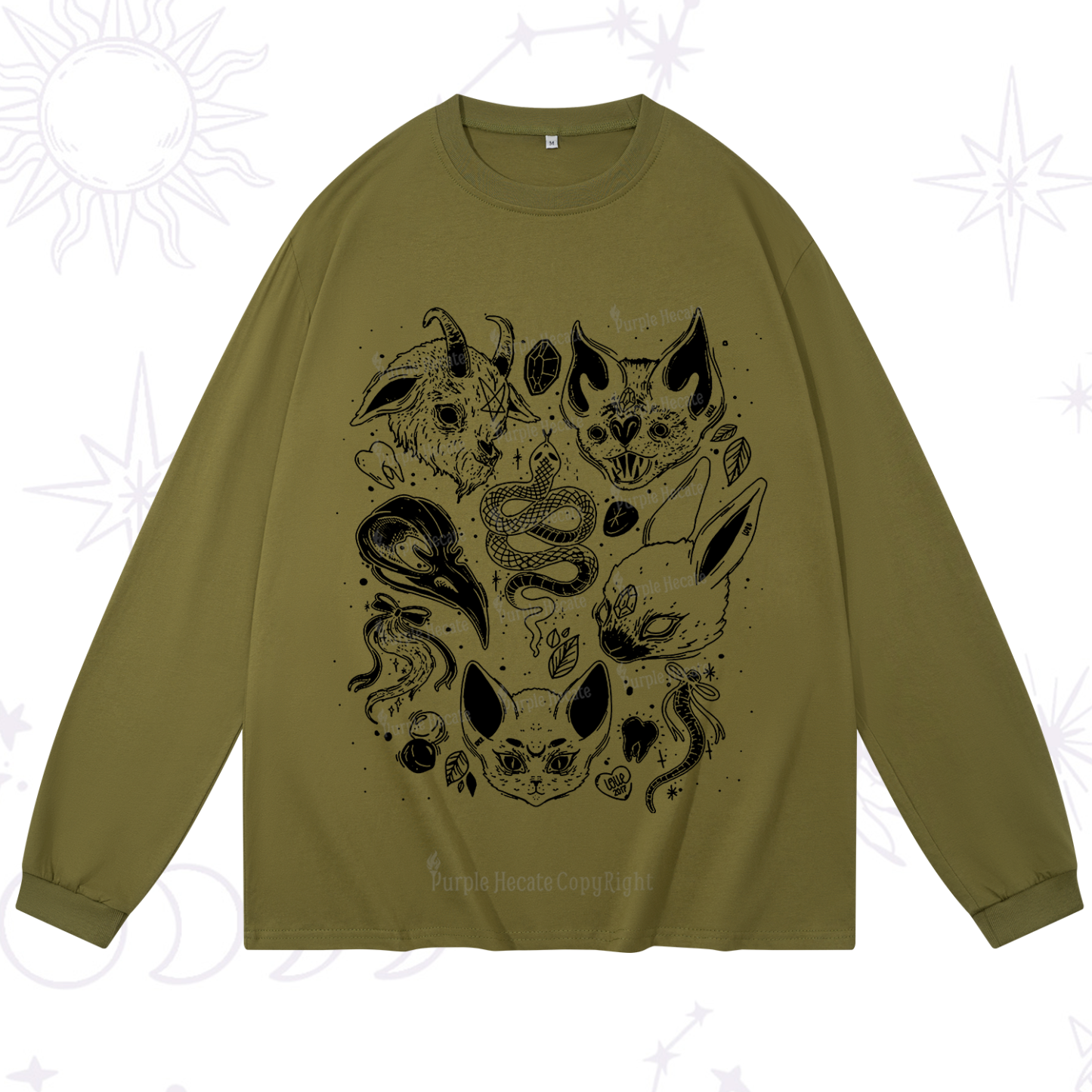 Purplehecate Familiar Spirits Long Sleeve T-Shirt