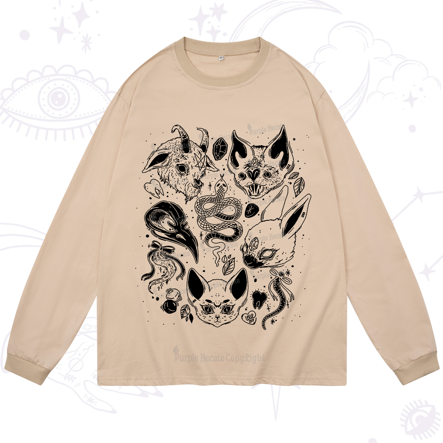 Purplehecate Familiar Spirits Long Sleeve T-Shirt