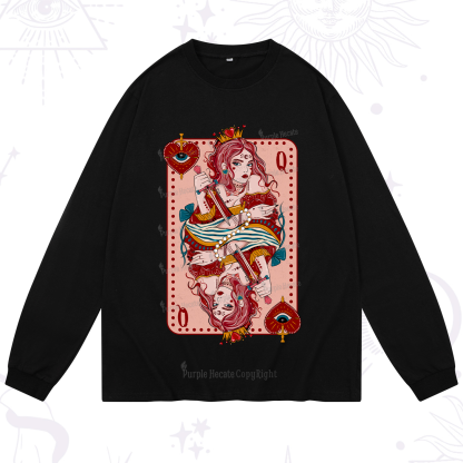 Purplehecate Queen of Hearts Long Sleeve T-Shirt