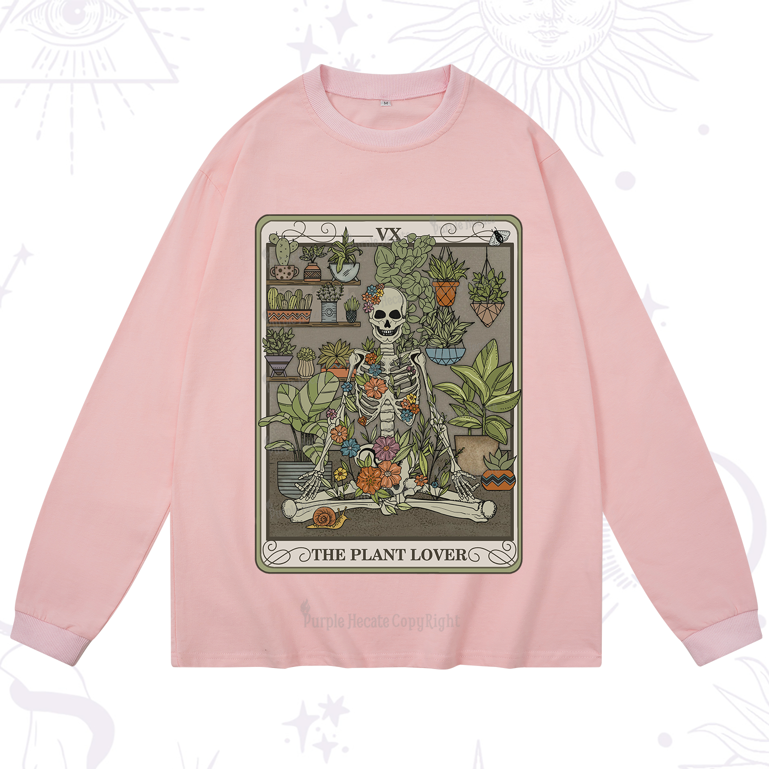 Purplehecate The Plant Lover Tarot Long Sleeve T-Shirt