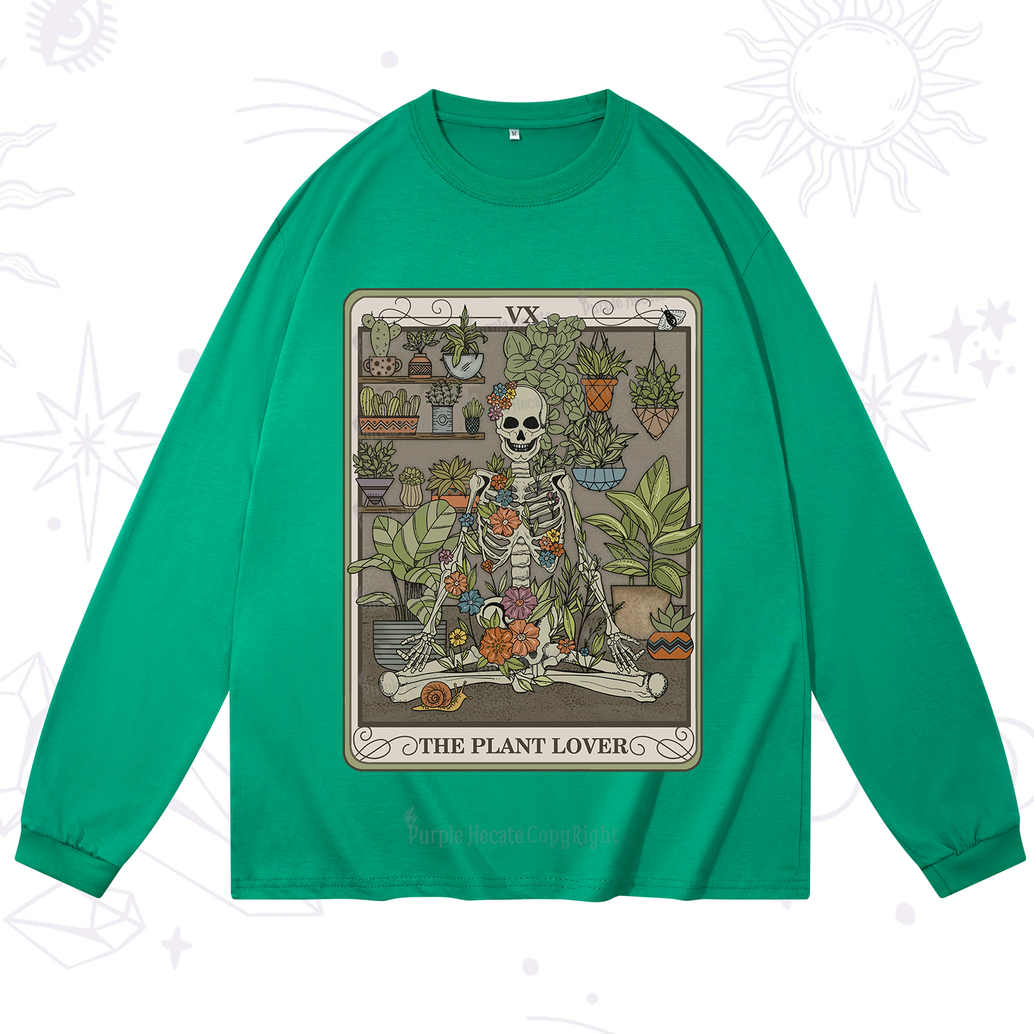 Purplehecate The Plant Lover Tarot Long Sleeve T-Shirt