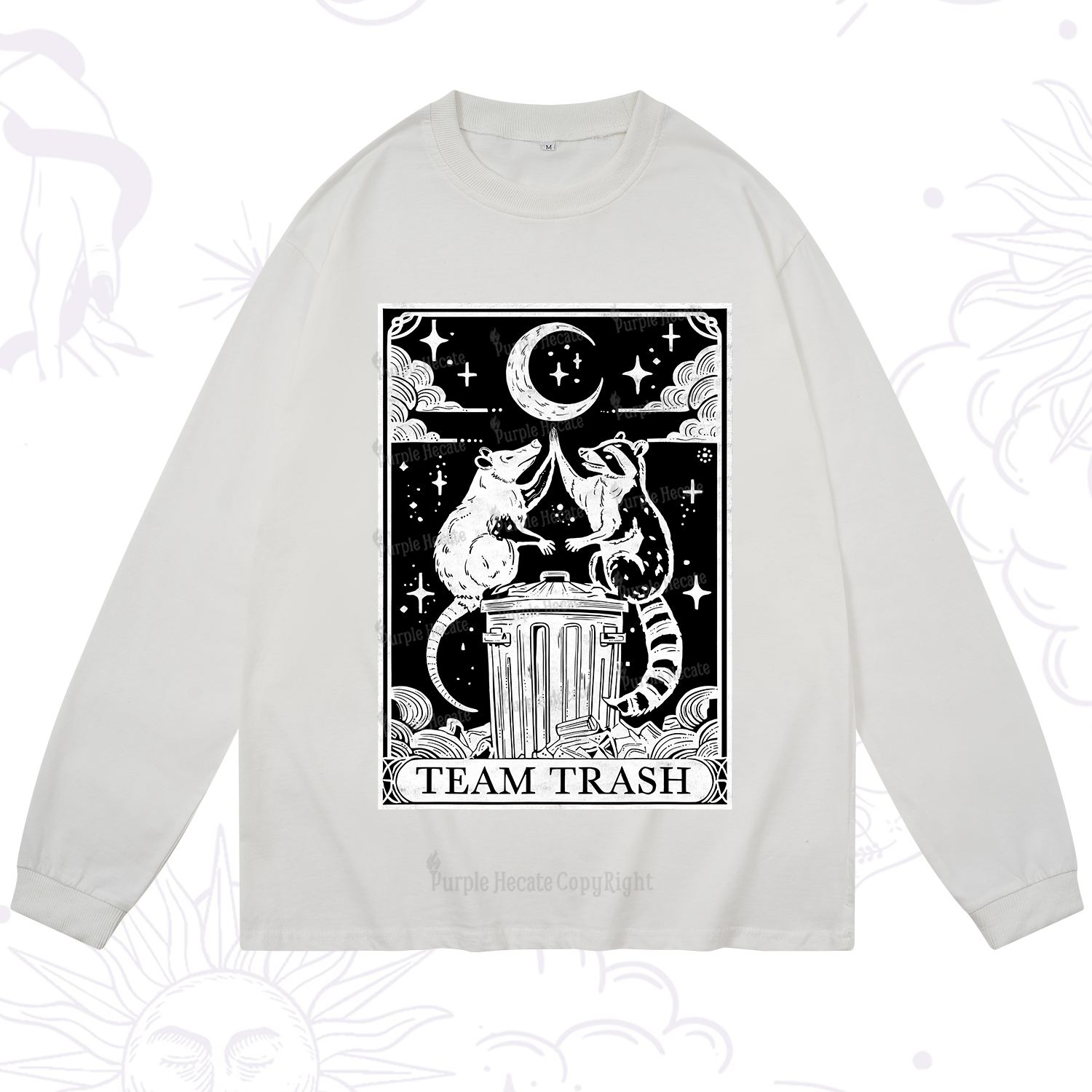 Purplehecate The Team Trash Tarot Long Sleeve T-Shirt