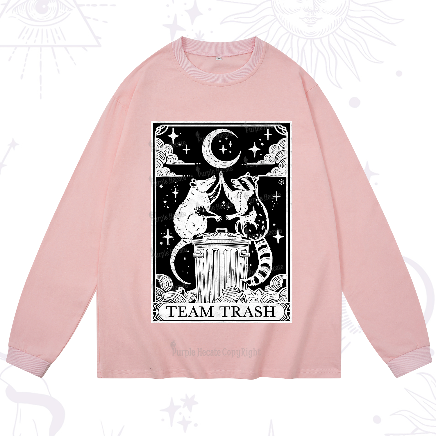 Purplehecate The Team Trash Tarot Long Sleeve T-Shirt