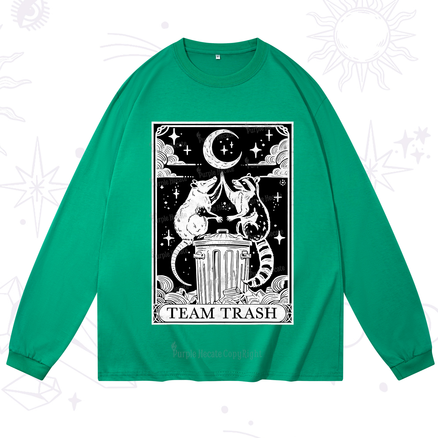 Purplehecate The Team Trash Tarot Long Sleeve T-Shirt
