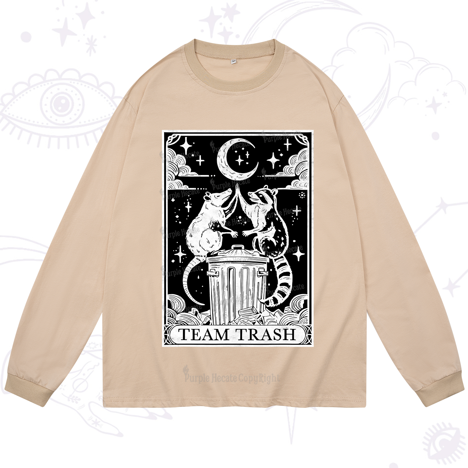 Purplehecate The Team Trash Tarot Long Sleeve T-Shirt