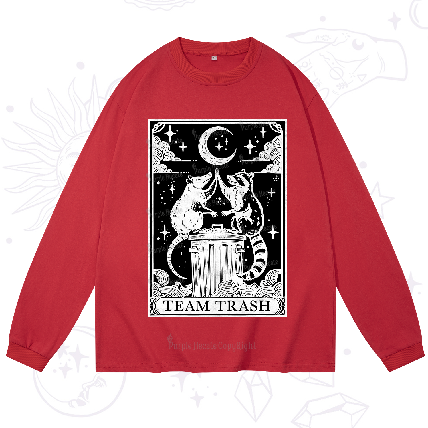 Purplehecate The Team Trash Tarot Long Sleeve T-Shirt