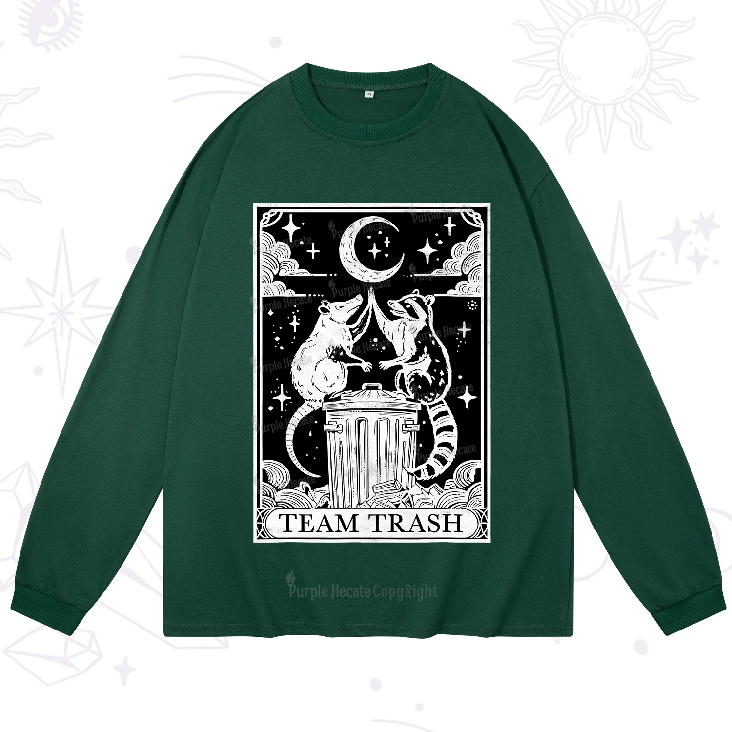 Purplehecate The Team Trash Tarot Long Sleeve T-Shirt