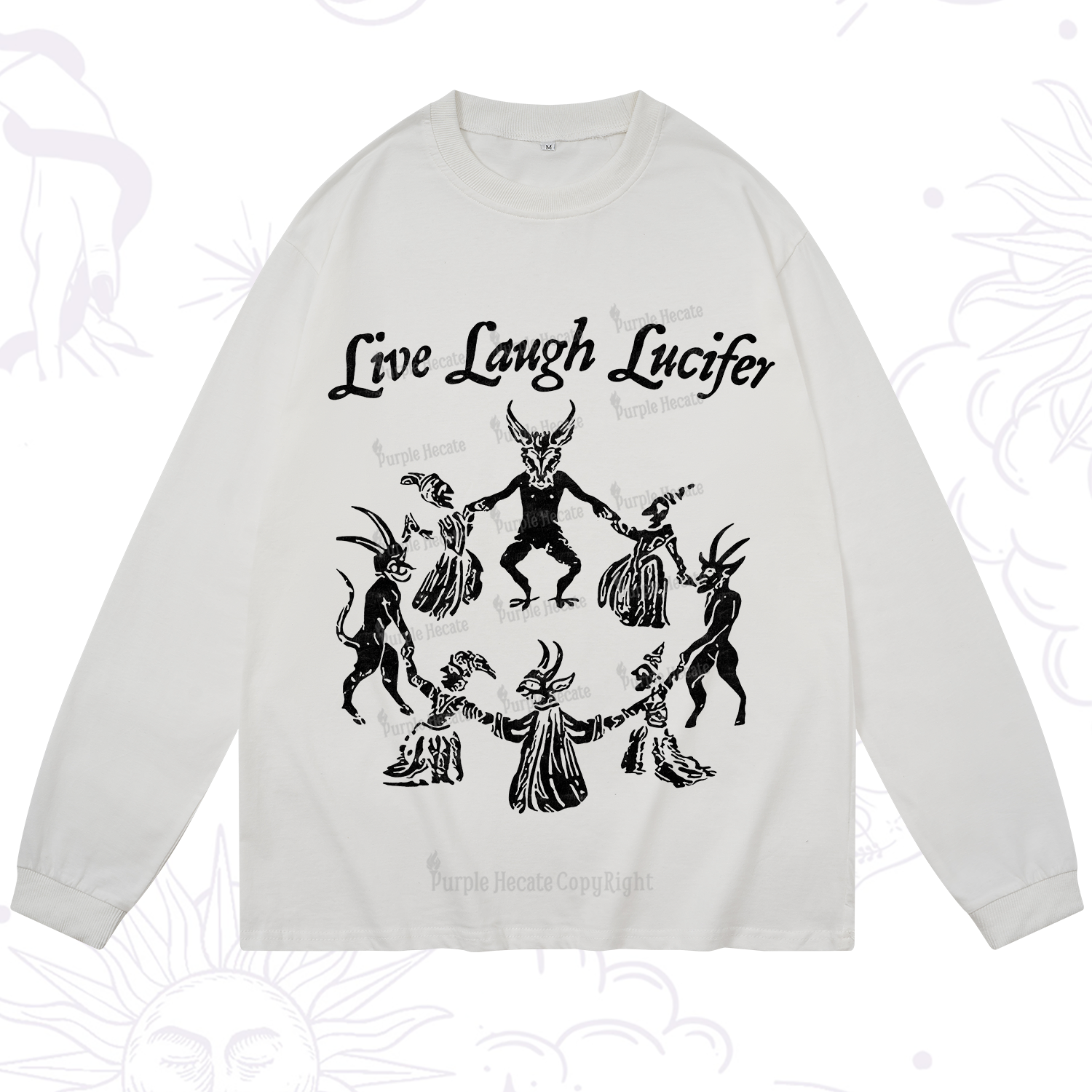 Purplehecate Live Laugh Lucifer Long Sleeve T-Shirt