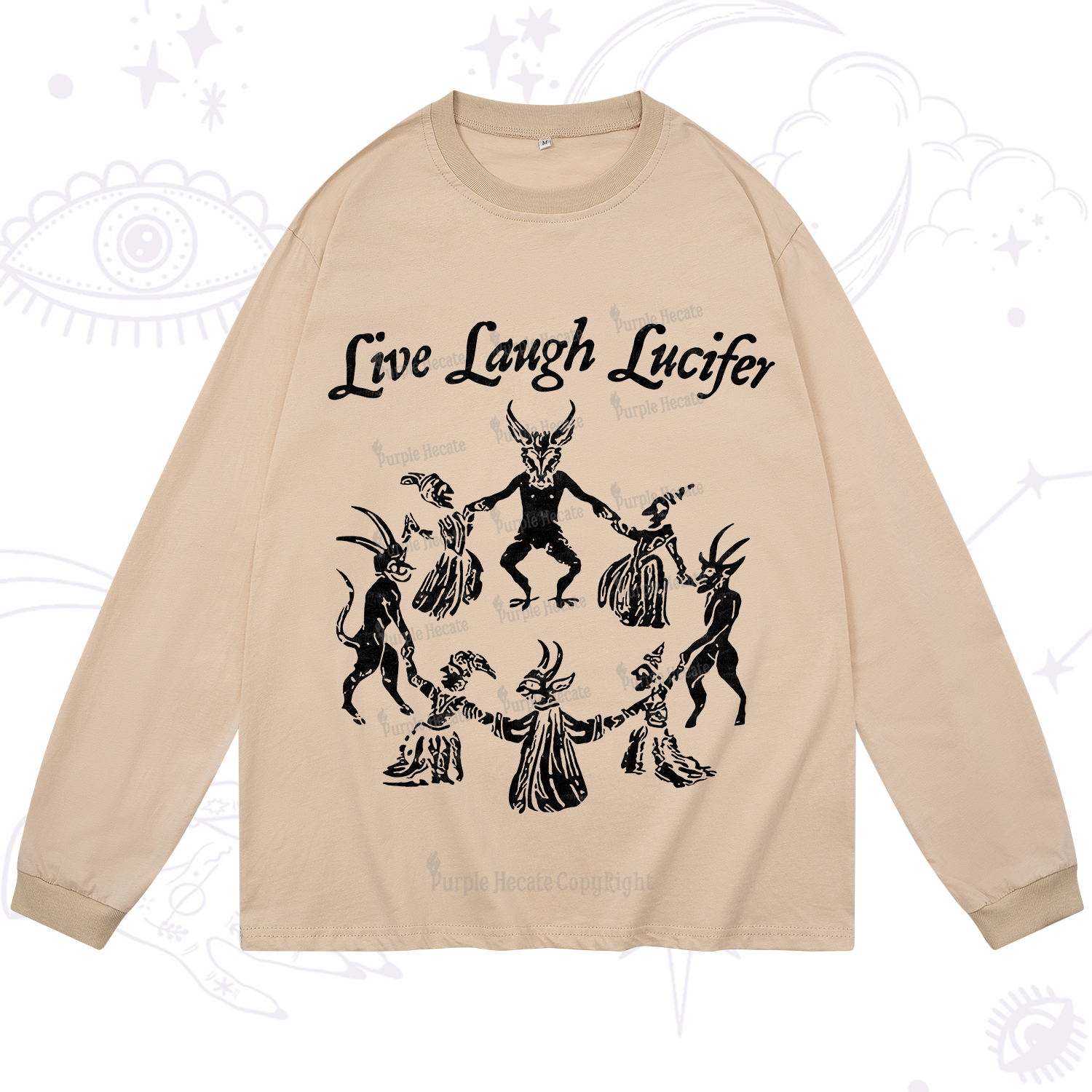 Purplehecate Live Laugh Lucifer Long Sleeve T-Shirt