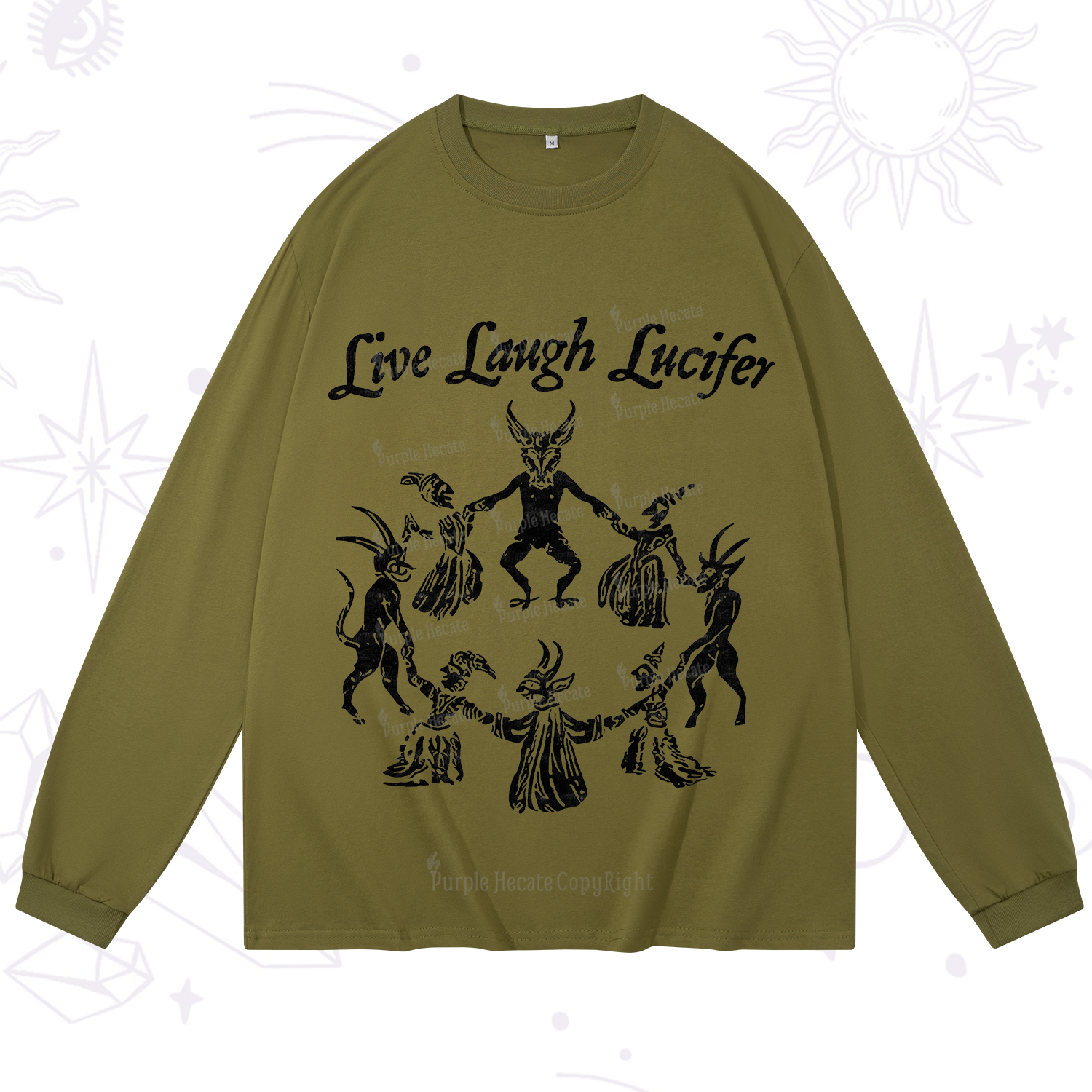 Purplehecate Live Laugh Lucifer Long Sleeve T-Shirt
