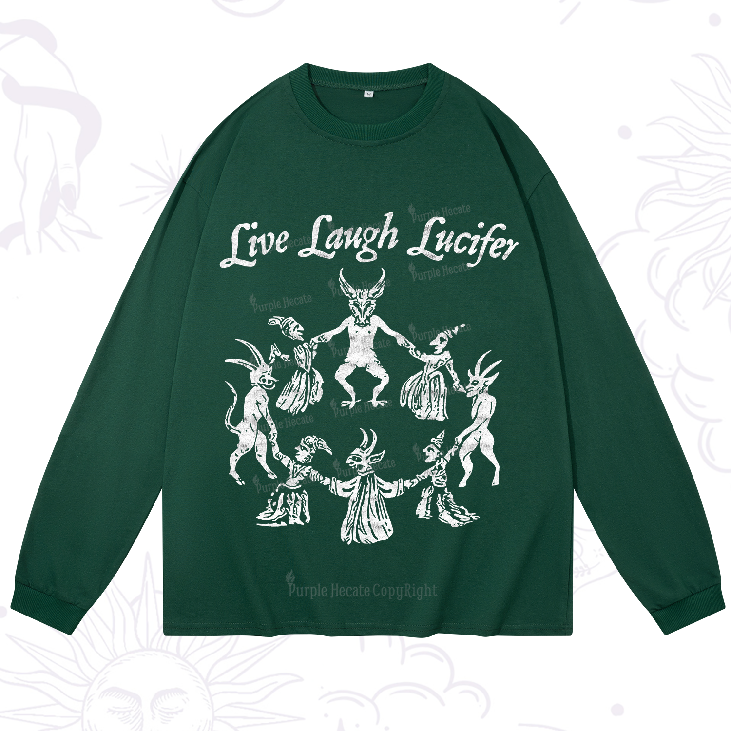 Purplehecate Live Laugh Lucifer Long Sleeve T-Shirt