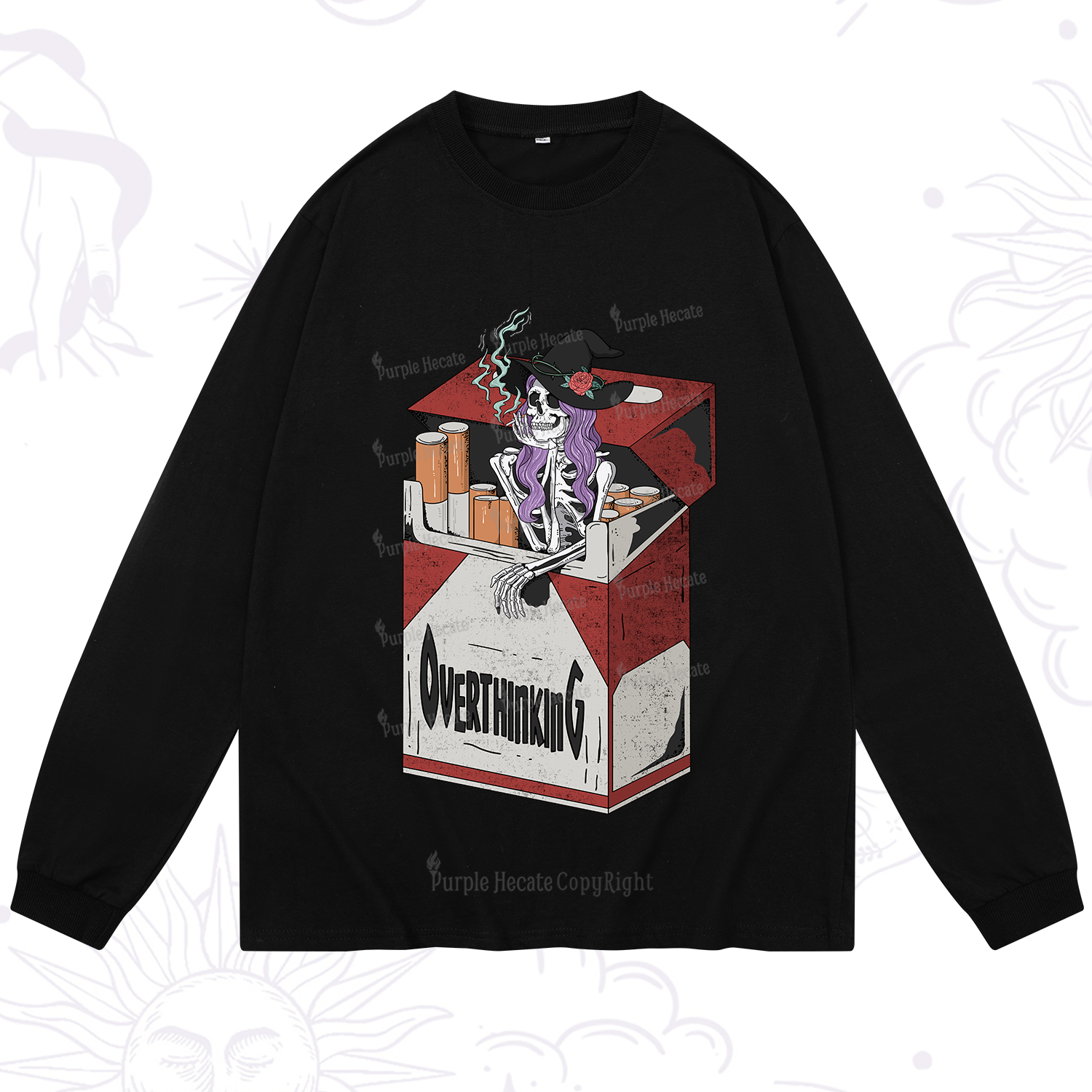 Purplehecate Overthinking Long Sleeve T-Shirt