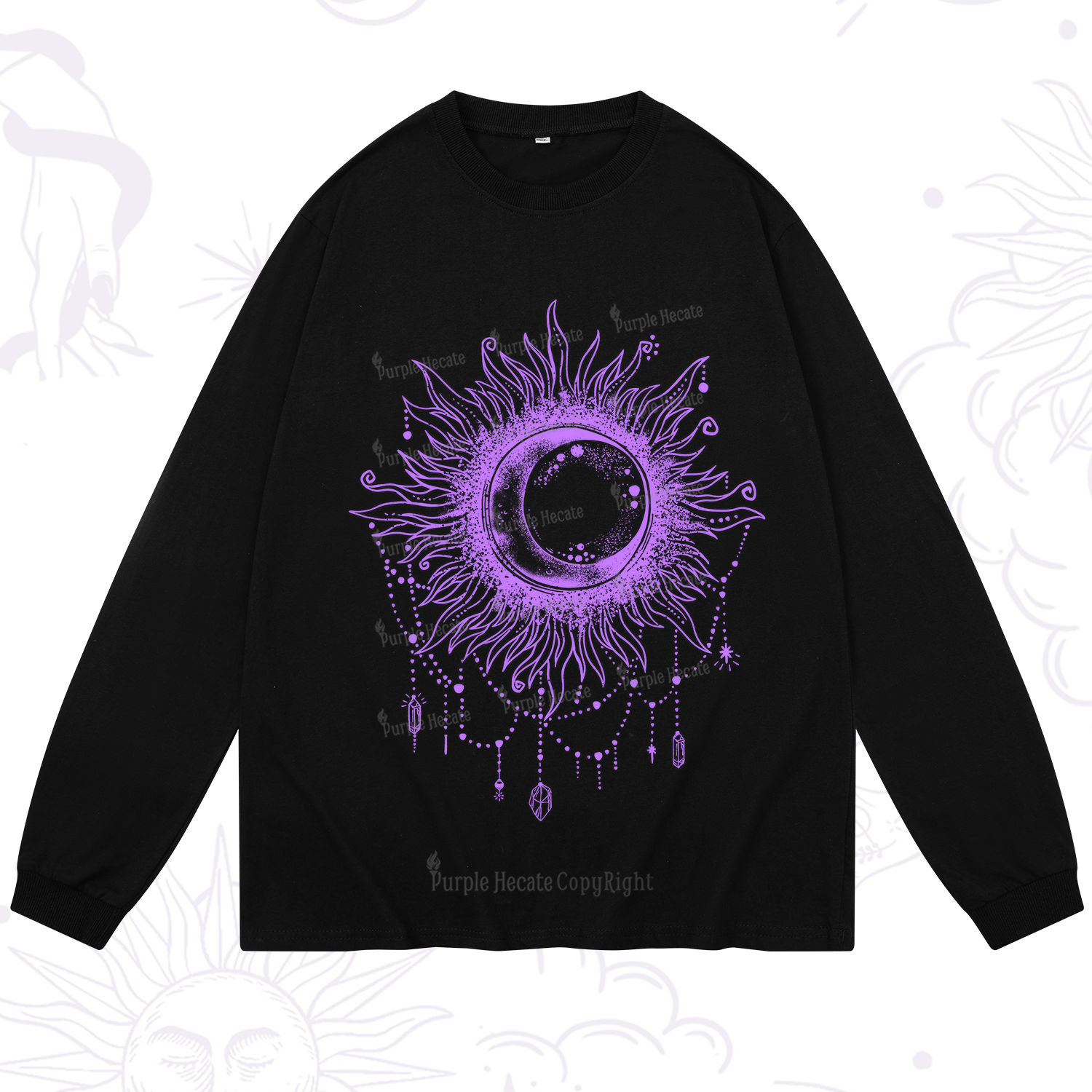 Purplehecate Starry Eye Long Sleeve T-Shirt