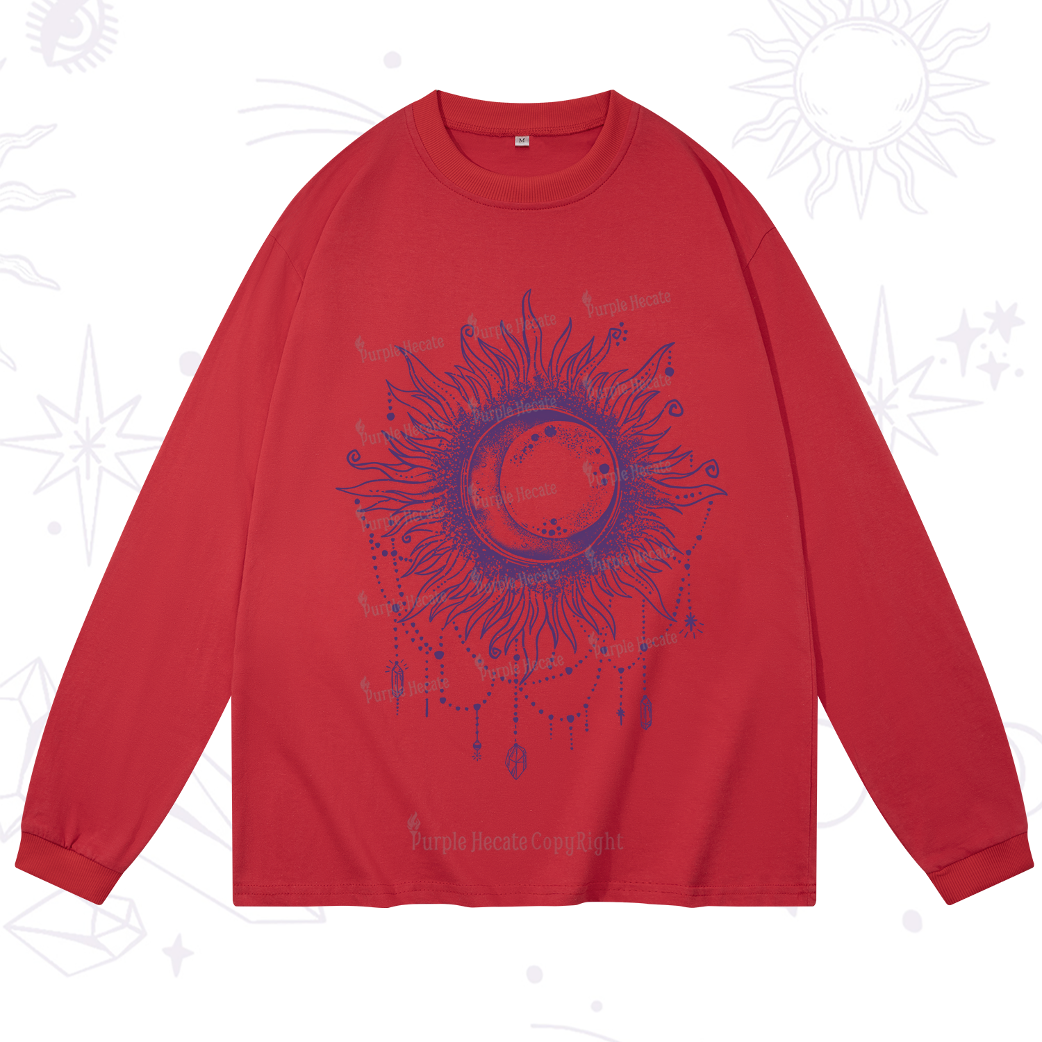 Purplehecate Starry Eye Long Sleeve T-Shirt
