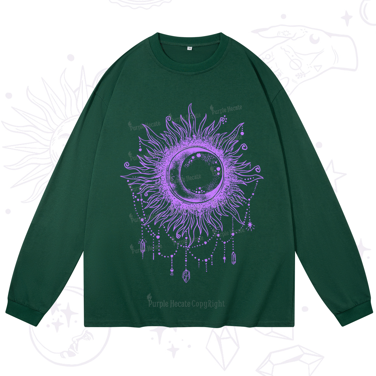 Purplehecate Starry Eye Long Sleeve T-Shirt