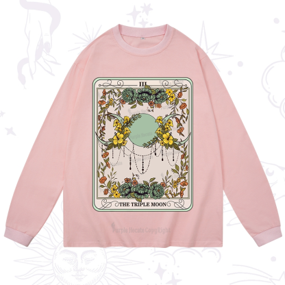 Purplehecate The Triple Moon Tarot Long Sleeve T-Shirt