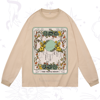 Purplehecate The Triple Moon Tarot Long Sleeve T-Shirt