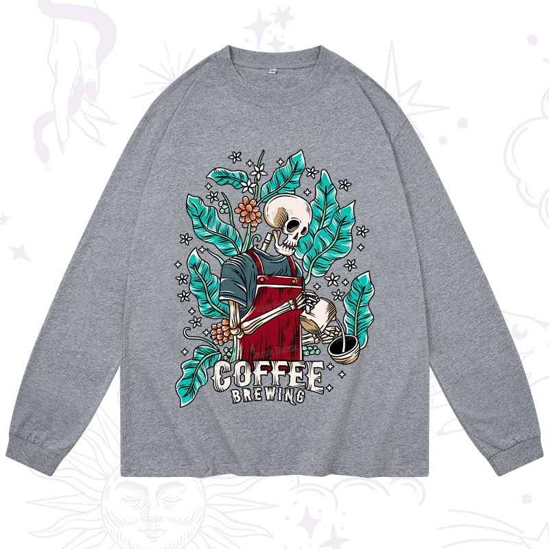 Purplehecate Coffee Brewing Long Sleeve T-Shirt