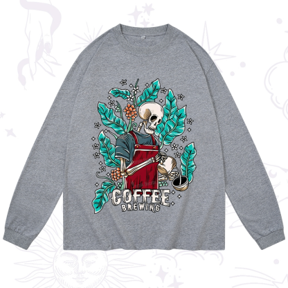 Purplehecate Coffee Brewing Long Sleeve T-Shirt