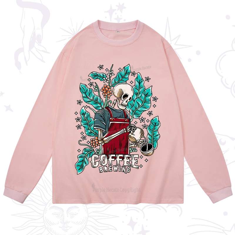 Purplehecate Coffee Brewing Long Sleeve T-Shirt