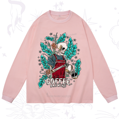 Purplehecate Coffee Brewing Long Sleeve T-Shirt