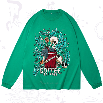 Purplehecate Coffee Brewing Long Sleeve T-Shirt