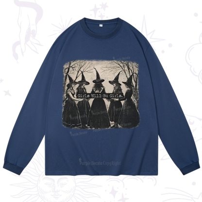 Purplehecate Girls Will Be Girls Witch Long Sleeve T-Shirt