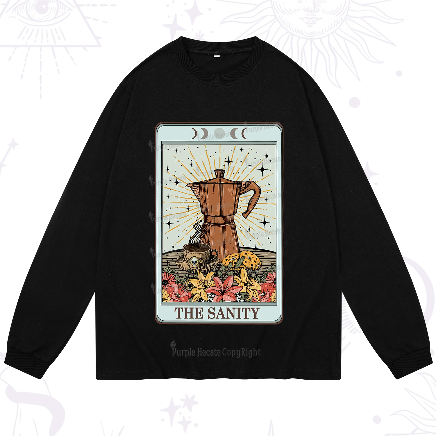 Purplehecate The Sanity Tarot Long Sleeve T-Shirt