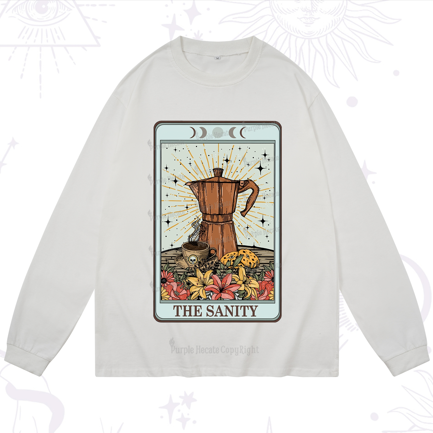 Purplehecate The Sanity Tarot Long Sleeve T-Shirt