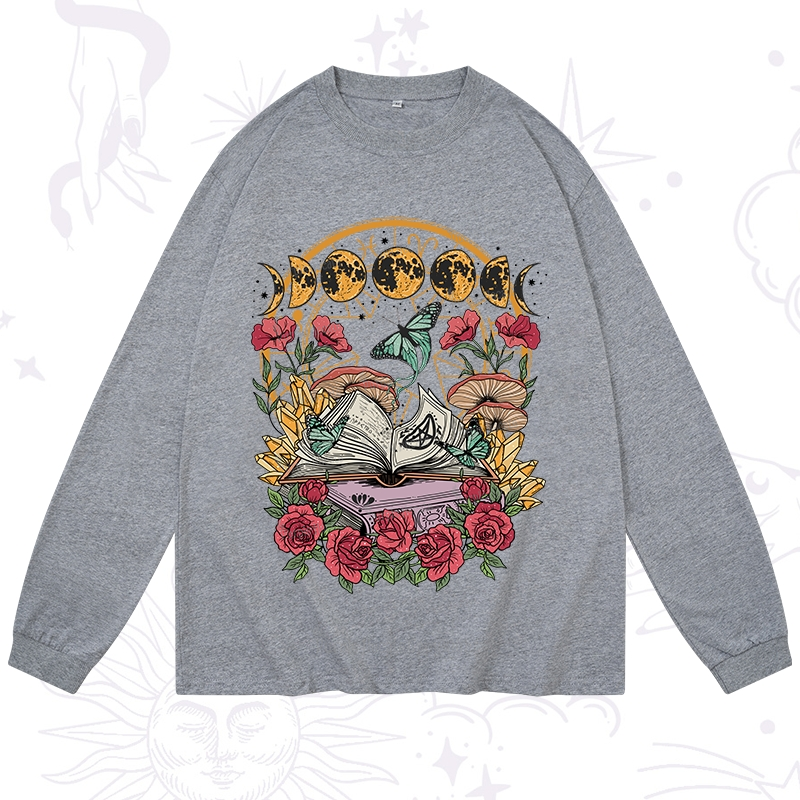 Purplehecate Witchy Book Long Sleeve T-Shirt