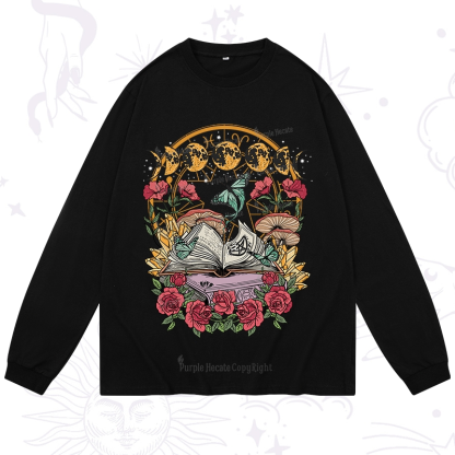 Purplehecate Witchy Book Long Sleeve T-Shirt
